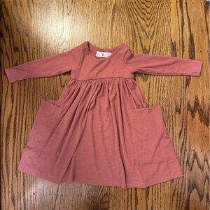 Good condition Remie Girl 3/4 sleeve pocket twirl dress in 3T